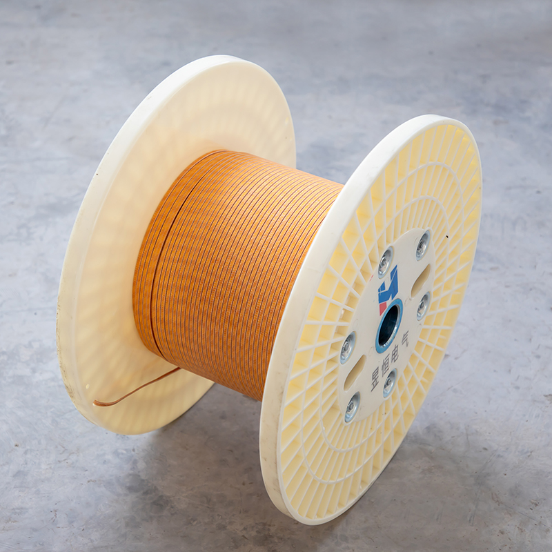 180级双玻璃丝聚酯亚胺膜包丝包铜/铝扁线